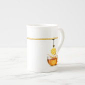 Lemon Tea Under Construction – Bone China Mug ボーンチャイナマグカップ (正面右)