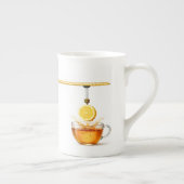 Lemon Tea Under Construction – Bone China Mug ボーンチャイナマグカップ (右)