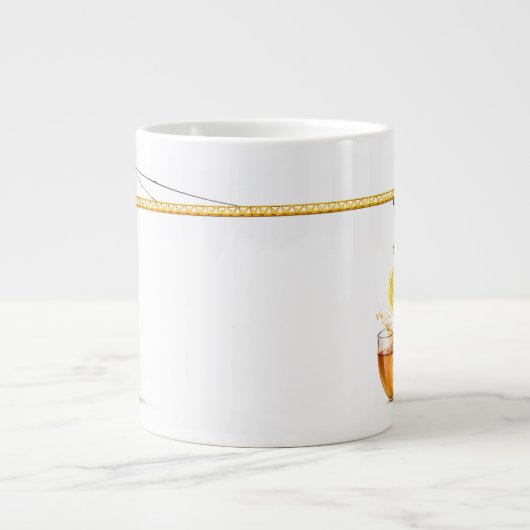 Lemon Tea Under Construction – Jumbo Mug for True  ジャンボコーヒーマグカップ (正面)