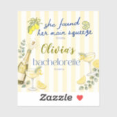 lemon theme she found her main squeeze yellow  シール (シート)