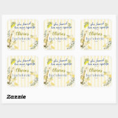 lemon theme she found her main squeeze yellow  スクエアシール (シート)