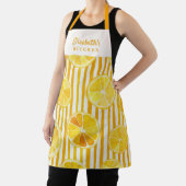 Lemon Theme Stripes Name Apron エプロン (インサイチュ)