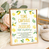 Lemon Theme Time Capsule Table Sign 台座サイン
