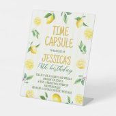 Lemon Theme Time Capsule Table Sign 台座サイン (正面)