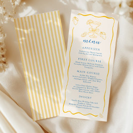 Lemon Theme Yellow Stripes Flat Menu メニュー