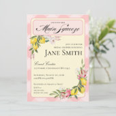 Lemon Themed Bridal Shower Invitation 招待状 (スタンド正面)