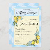 Lemon Themed Bridal Shower Invitation 招待状 (正面/裏面)