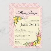 Lemon Themed Bridal Shower Invitation 招待状 (正面/裏面)