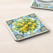 Lemon Tile Plastic Coaster Set コースター (左側)