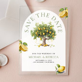 Lemon Tree Arch Wedding Save the Date アクリル招待状