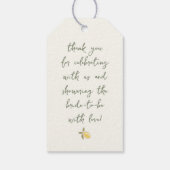 Lemon Tree Bridal Shower Thank You ギフトタグ (裏面)