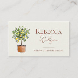 Lemon Tree Business Card Nutrional Therapist 名刺