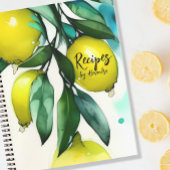 Lemon Tree Custom Text Recipe Book ノートブック