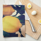  Lemon Tree Patterned Kitchen Towel キッチンタオル (四つ折り)