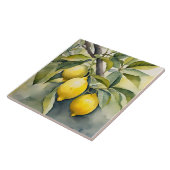 Lemon Tuscany Mediterranean Watercolor Design タイル (側面)