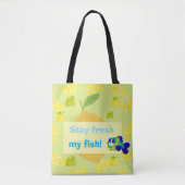 Lemon Vibes Tote Bag トートバッグ (正面)