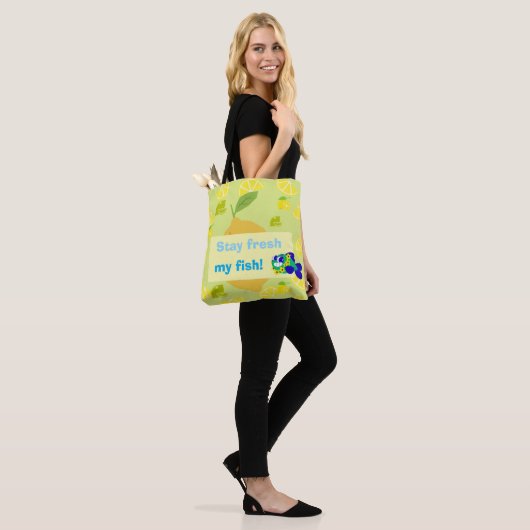 Lemon Vibes Tote Bag トートバッグ (モデル)