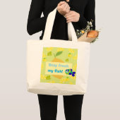 Lemon Vibes Tote Bag ラージトートバッグ (正面(商品))