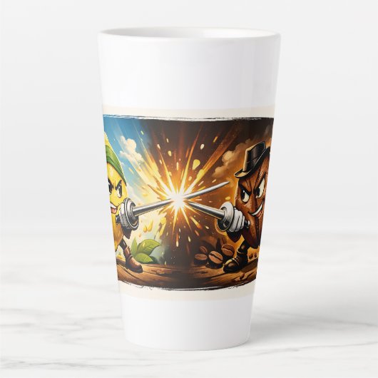Lemon vs Coffee Duel Mug,Large Latte Mug, 503 ml   カフェラテマグ (正面)