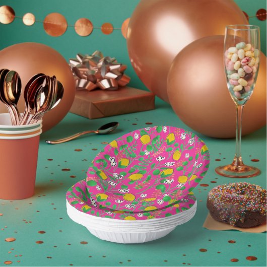 lemon watercolor ペーパーボウル (複数)