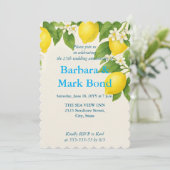 Lemon Watercolor 25th Wedding Anniversary  招待状 (スタンド正面)