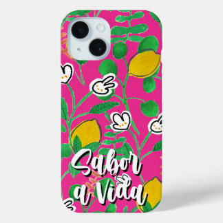 lemon watercolor iPhone 15ケース