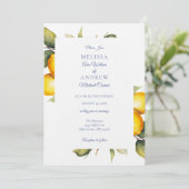 Lemon Wedding Invitation Suite 招待状 (スタンド正面)