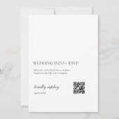 Lemon Wedding Invitation with QR Code | Amalfi  招待状 (裏面)