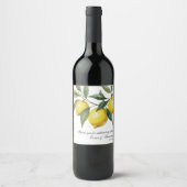 Lemon Wedding Mediterranean Citrus ワインラベル (正面)
