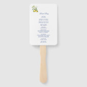 Lemon Wedding Program Hand Fan ハンドファン (裏面)