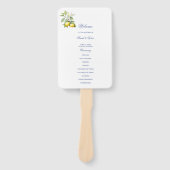Lemon Wedding Program Hand Fan ハンドファン (正面)