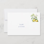 Lemon Wedding RSVP card (裏面)