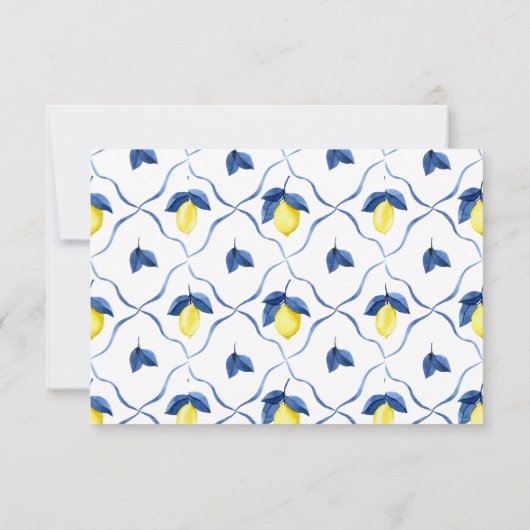 Lemon Wedding RSVP QR Code (裏面)