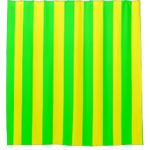 Lemon Yellow and Lime Green Stripes 