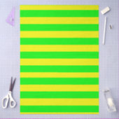 Lemon Yellow and Lime Green Stripes  薄葉紙 (クラフト)