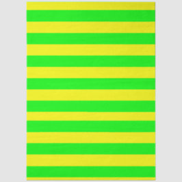 Lemon Yellow and Lime Green Stripes  薄葉紙