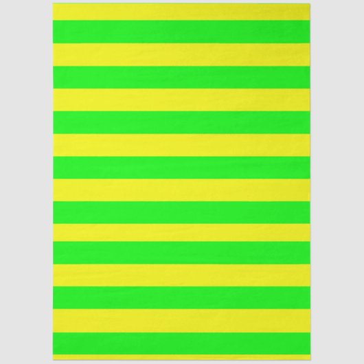 Lemon Yellow and Lime Green Stripes  薄葉紙 (正面)