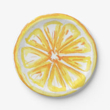Lemon Yellow Citrus Retro Modern Baby Shower 