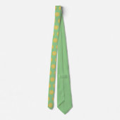 Lemon Yellow Green Neck Tie ネクタイ (裏面)