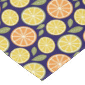 Lemon yellow orange  Pattern blue テーブルクロス (アングル)