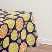 Lemon yellow orange  Pattern blue テーブルクロス (インサイチュ)
