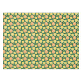 Lemon yellow orange Pattern green テーブルクロス (正面(横))