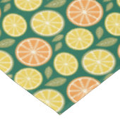 Lemon yellow orange Pattern green テーブルクロス (アングル)