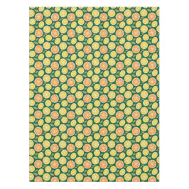 Lemon yellow orange  Pattern green テーブルクロス