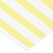 lemon yellow & white stripes ショートテーブルランナー (コーナー)