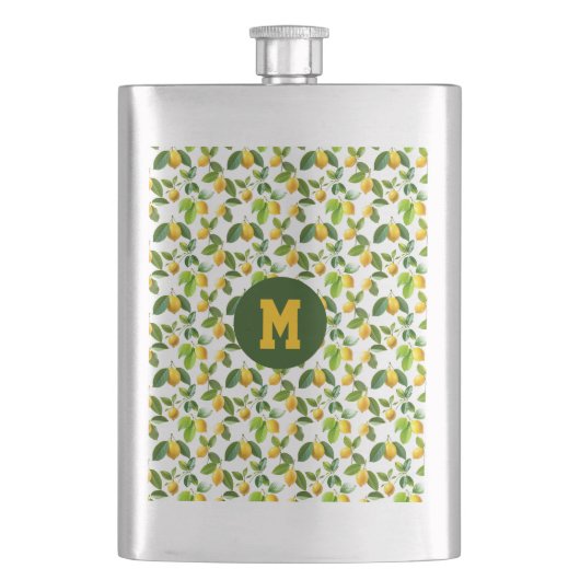 Lemon Zest Pattern フラスク (正面)