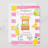 Lemonade Birthday Invitation, Lemonade Invitation 招待状 (正面)