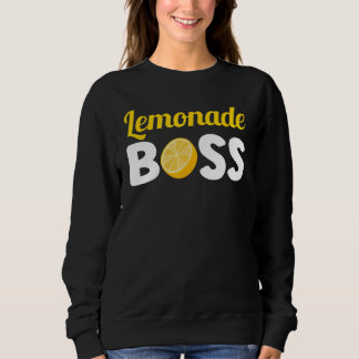 Lemonade Boss Stand Lemon Juice Summer Entrepreneu スウェットシャツ