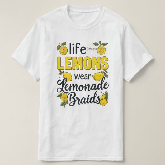 Lemonade Braids Black Hair Styles Graphic Tee Tシャツ (デザイン正面)