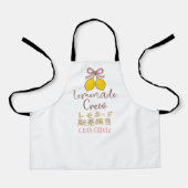 Lemonade Crew Coquette Cute Lemon Bow Japanese エプロン (正面)